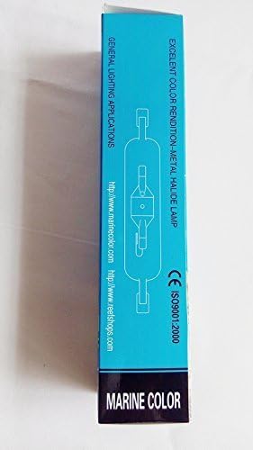 Marine Color 150W 10000K HQI Double Ended Metal Halide Bulb Aquarium Lighting R7S Socket Coral Reef Tank SPS LPS Marine Fish Tank Saltwater Freshwater High Intensity Replacement Lamp