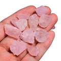 100 carats Raw Pink Morganite Rough Gemstone, Natural Crystals, Healing Stones, Wholesale Lot, Jewelry Making Supply, 10 to 16mm, 8 to 10pcs
