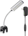 Aquarium Light Small LED Clip Light for Fish Tank 1.5W with Timer&Dimmer, 1 Yr Warranty