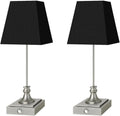 Rechargeable LED Table Lamps with Stepless Touch Control,Sliver Cordless Lamp for Living Room&Bedside&Patio&Shower,Small Desk Lamp(6000mAH Battery),2 Pack for Home Decor,Best Gifts for Family