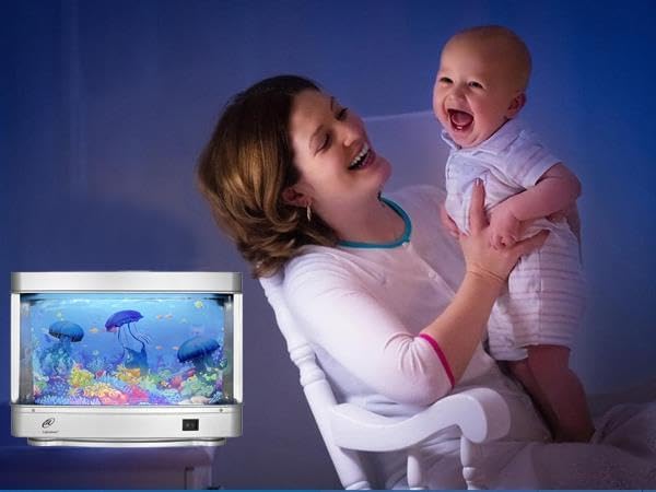 Lightahead Artificial Jellyfish Decorative Sensory Aquarium LED Lamp Virtual Ocean in Motion Night Light Decoration