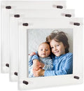 ArtToFrames 16x16 Inch Double Panel Floating Acrylic Picture Frame (Full Frame is 20x20) comes with Black Standoff Hardware, Made in the USA, 3 Pack