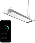 ONF Flat One+ 24 in 24/7 Cycle Aquarium Light, Blue White Full Spectrum Colorfull LED Light, Fish Tank Light Brightness Dimmable & Color Temperature APP Controlled, Sunrise & Sunset, Pendant Style