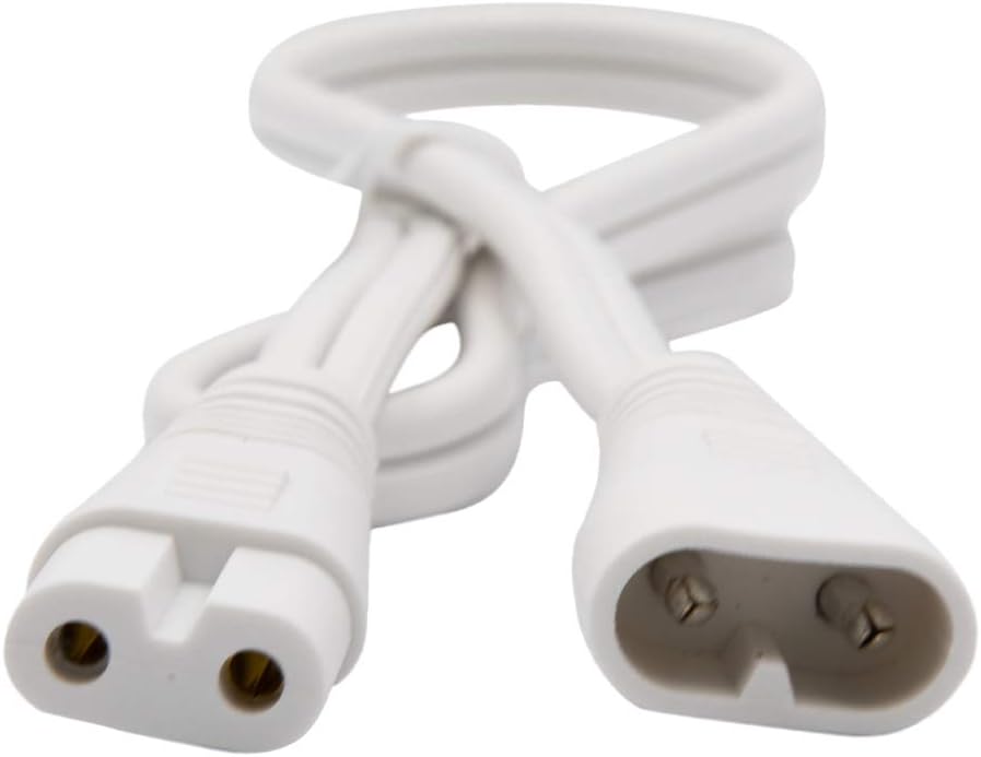 Maxxima 2 Ft. Extension Cable for Linkable Under Cabinet Lights, Combine up to 10 Feet per Pack (5 Pack)