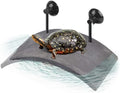 Flushbay Turtle Floating Basking Platform Aquarium Turtle Decorations Artificial Bark Tortoise Climbing Platform with Suction Cups Resting Terrace for Terrapins (Turtle Resting Platform)