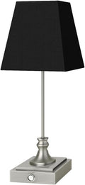 Rechargeable LED Table Lamps with Stepless Touch Control,Sliver Cordless Lamp for Living Room&Bedside&Patio&Shower,Small Desk Lamp(6000mAH Battery),1 Pack for Home Decor,Best Gifts for Family
