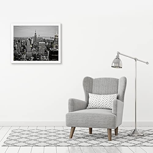 Americanflat 18x24 Poster Frame in White - Composite Wood with Polished Plexiglass - Horizontal and Vertical Formats for Wall with Included Hanging Hardware