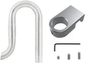 DONGKER Aquarium Lily Pipe,Stainless Steel Surface Skimmer Strainer Tube 360° Rotation with Fixing Bracket for Aquarium Tank