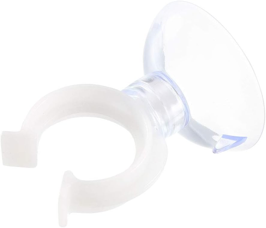 uxcell Aquarium Suction Cup Clips Airline Tube Holders Clamps for Fish Tank Clear 17mm 12Pcs