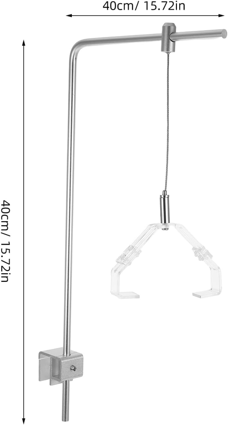 BESPORTBLE 2Pcs Aluminum Alloy Aquarium Light Mount Stand - Adjustable High Brightness Aquarium Lighting Holder for Freshwater & Saltwater Fish Tanks, Easy Installation, 15.74 X 9.84 Inches