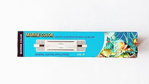 Marine Color 250W 10000K HQI Metal Halide Bulb Double Ended FC2 Base Aquarium Reef Coral Light Lamp for Saltwater Fish Tank Plant Growth Hydroponic Lighting