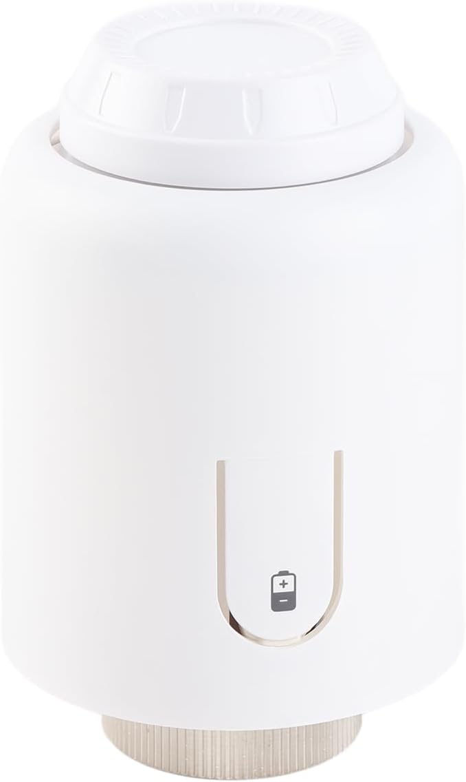 YWBL-WH Tuya Thermostatic Valve, LED Dot Display TRV Controller Wireless Mobile App Control with Weekly Schedule 4 Periods, for Home Heating Temperature Control (WiFi)