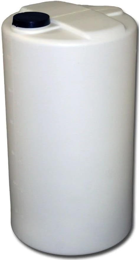 US Water Systems White 35 Gallon Water Tank – Heavy-Duty Polyethylene Container with 110 mm Opening & Locking Lid, Portable Water Storage Tank for Indoor or Outdoor Use, Large Water Reservoir