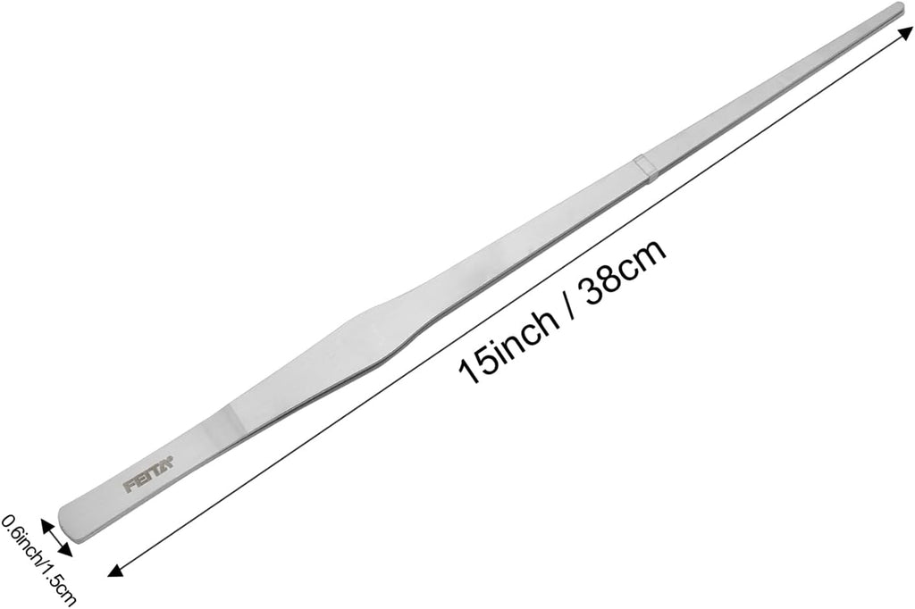 FEITA Extra-Long 15-Inch Tweezer Stainless Steel Straight for Aquarium Fishtank Aquascaping Tools, Mega Reptile Feeding Tongs