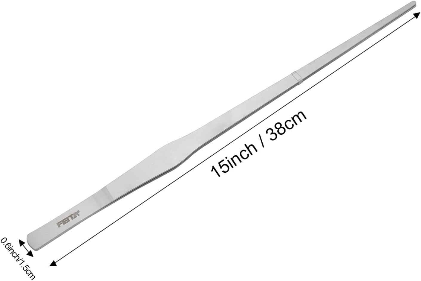 FEITA Extra-Long 15-Inch Tweezer Stainless Steel Straight for Aquarium Fishtank Aquascaping Tools, Mega Reptile Feeding Tongs