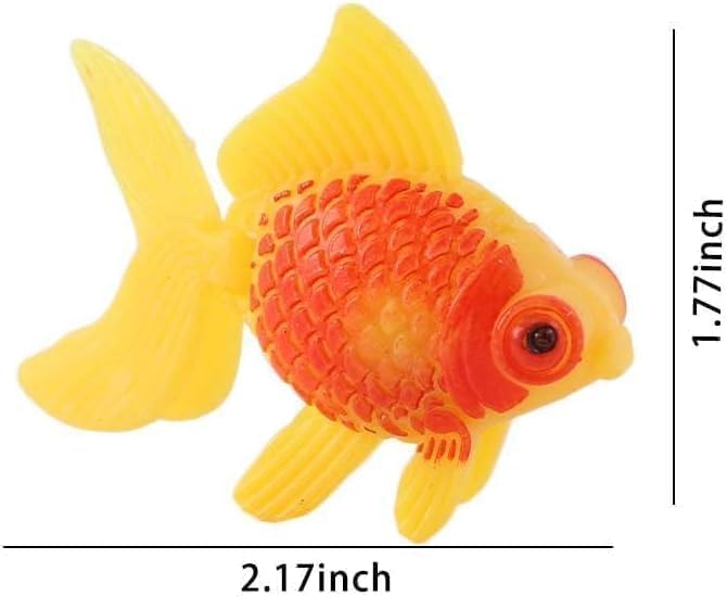 6Pcs Artificial Aquarium Fish Decorations, Moving Plastic Fish Tank Ornaments, Aquarium Décor