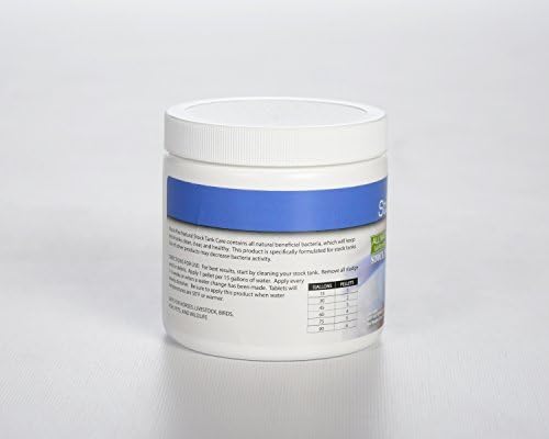 Natural Stock Tank Care Tablets - All Natural Stock Tank Cleaner Tablets Keep Stock Tanks Clean, Clear, and Healthy - 7 Month Supply - Safe for All Livestock and Wildlife