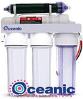 5 Stage Reverse Osmosis & Deionization (RODI) | Aquarium Reef Water Filter System - 100 GPD | Water Purifier for Fish Tank with Filter's Included by Oceanic Water Systems