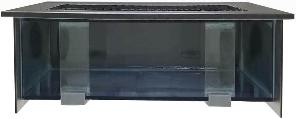 Aussie Aquariums 3.0 Wall Mounted Fish Tank Kit with LED Lighting, Built-in Filter System, Modern Space-Saving Design, Complete Accessories Set (Verticali, Silver)