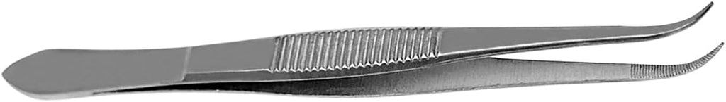 Splinter Forceps - Fine Point - Tweezers Stainless Steel Straight & Curved (curved 5")