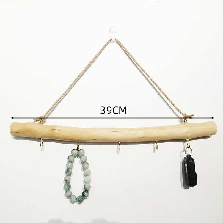 2pcs 15 inch Natural Driftwood wall hanging decor driftwood Decorative Branches Jewelry Hanger Rustic Wood Logs Hanging Branch Decor