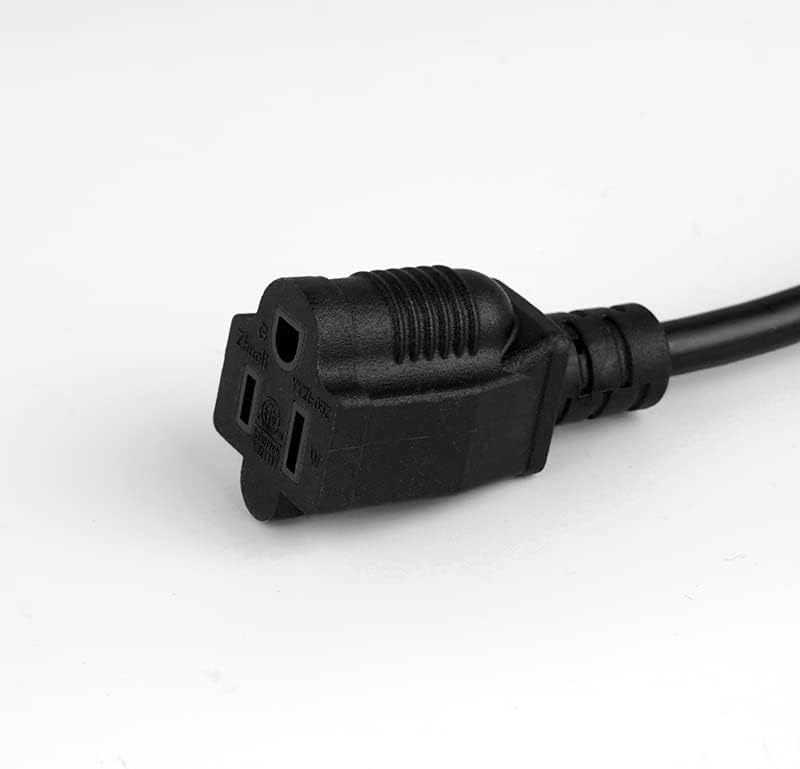 2-Pack 15ft Extension Cord 16 SJTW AWG Heavy Duty 3 Prong Power Cord