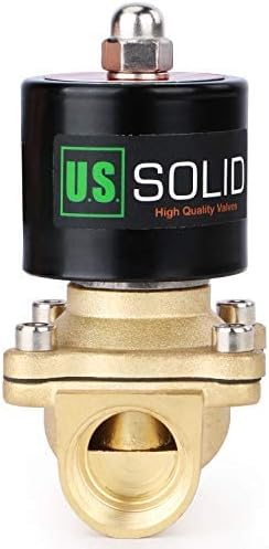 U.S. Solid 3/4" Brass Electric Solenoid Valve 110V AC Normally Closed Water, air, Diesel (20 Packs)