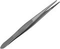 Splinter Forceps - Fine Point - Tweezers Stainless Steel Straight & Curved (Straight 4.50")