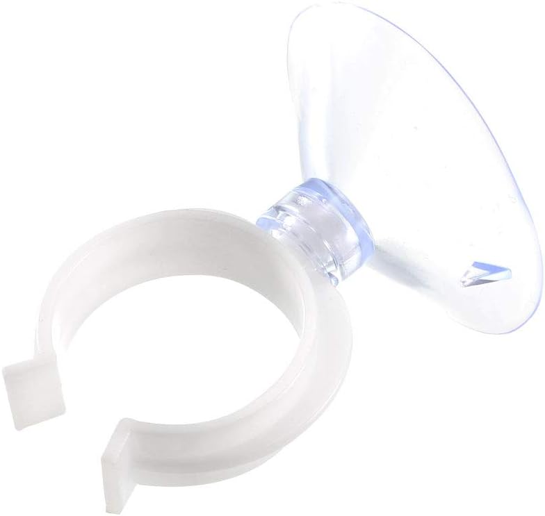 uxcell Aquarium Suction Cup Clips Airline Tube Holders Clamps for Fish Tank Clear 28.5mm 12Pcs