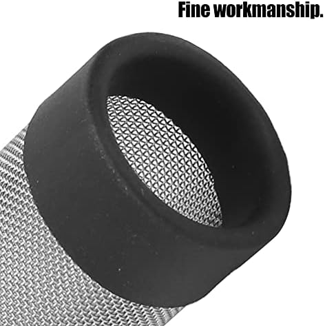 Pssopp Aquarium Filter Mesh Fish Intake Strainer Cover - Stainless Steel Guard (Inner Diameter 18mm)