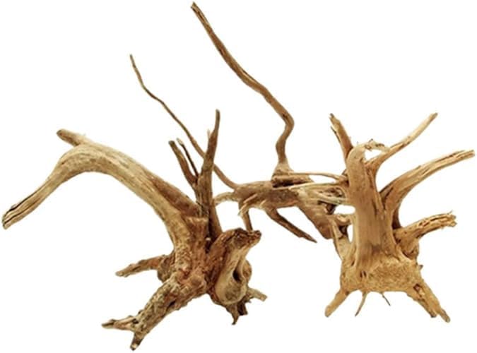 Tustao Aquarium Driftwood Branches Natural Wood Reptiles Trunk Wood Fish Tank Decoration Plant Stump Ornament Landscaping, Fish Tank Decoration, 8-10cm