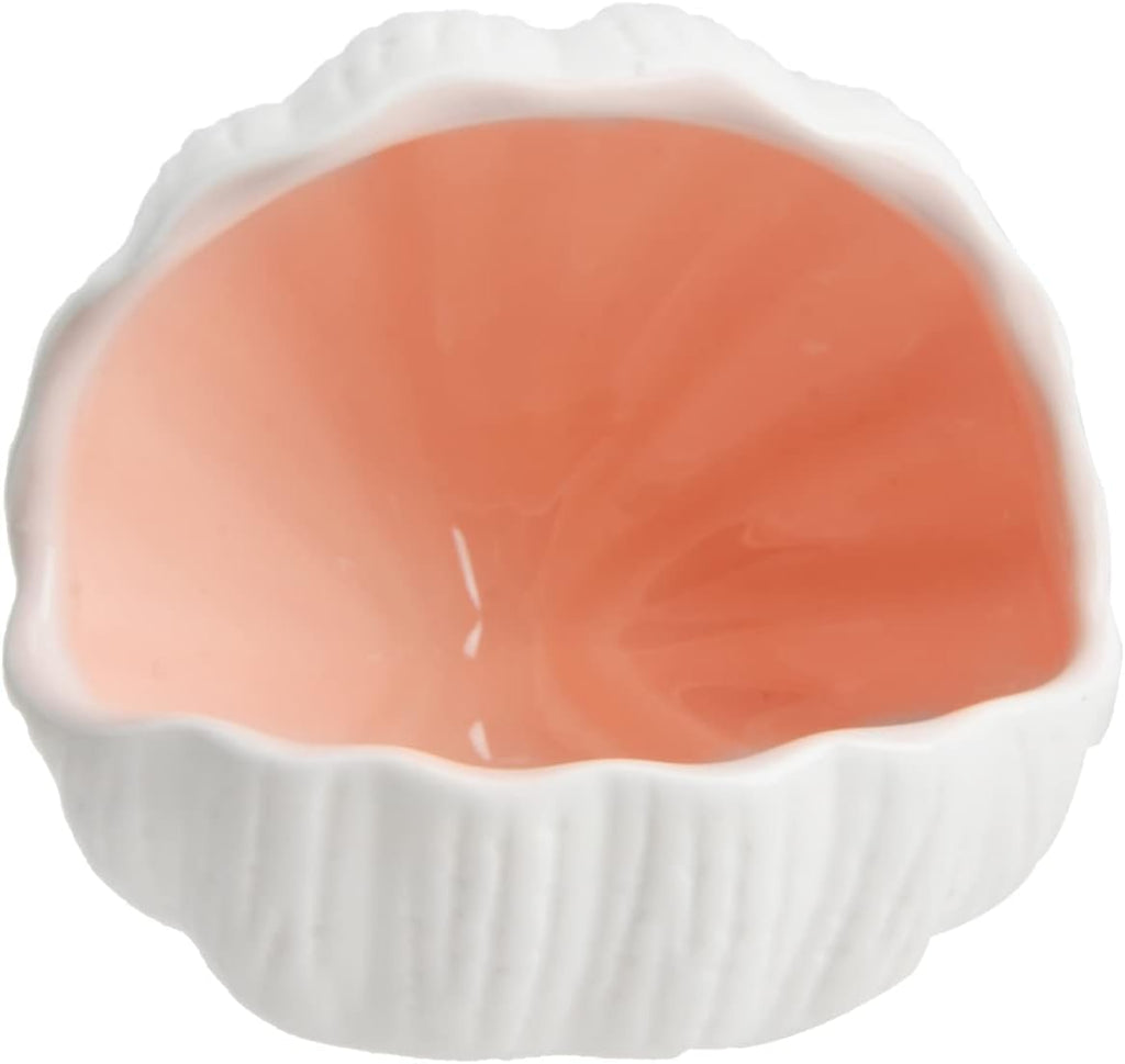 RUIAN Cute Aquarium Decorations Ceramic Conch Shell-Shaped House Thematic Betta Fish Tank Accessory Decor Ornament Hideout Cave for Fish Playing or Hiding,Hamster House,Craft Projects (Pink)