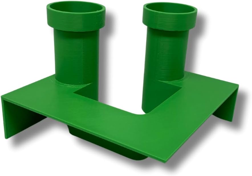Chatelet REEFSHAPE Pipe Design Aquarium Viewing Tunnel | Underground Fish & Shrimp Corner Hideout with Pipe Entrance | Made in USA (Green)