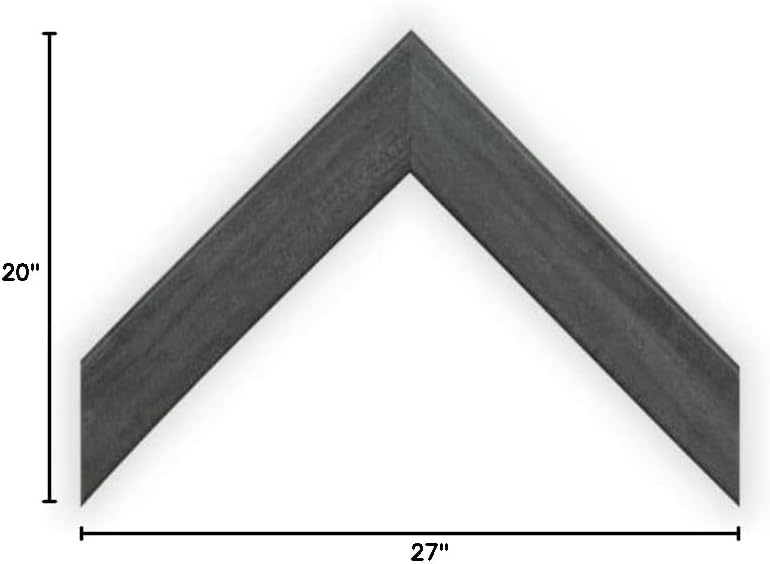 wallsthatspeak 20x27 Slate Gray Picture Frame for Puzzles Posters Photos or Artwork