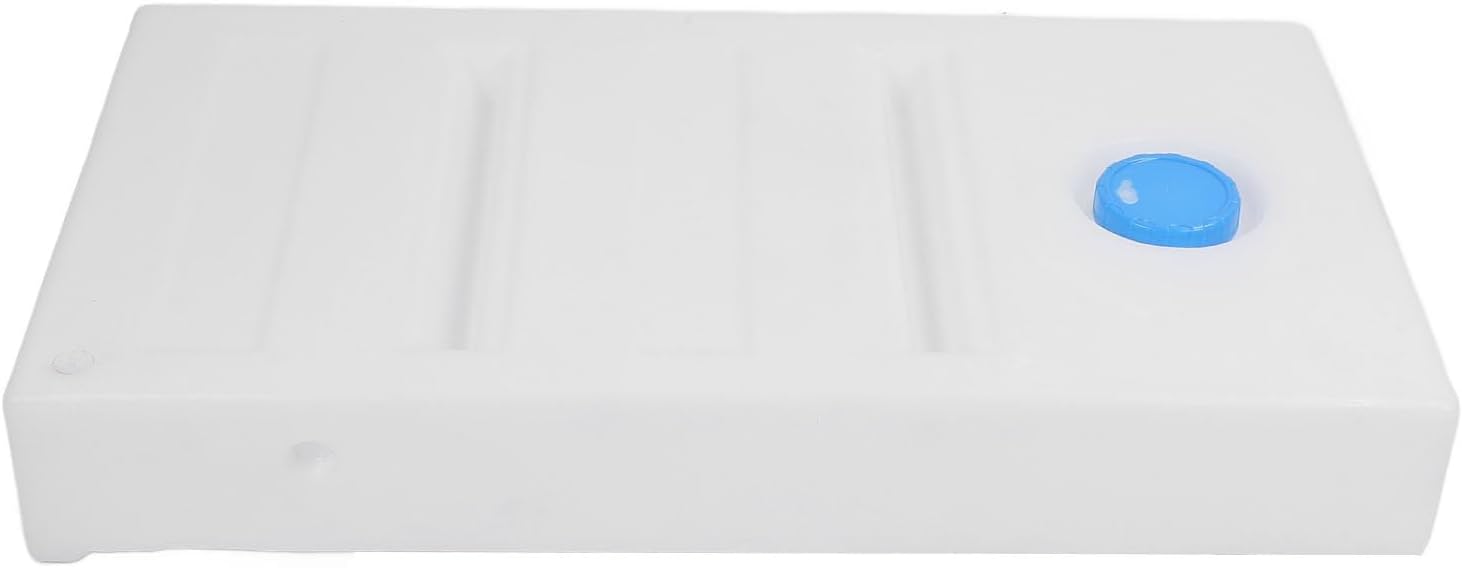 Asixxsix 21Gallon RV Fresh Water Tank, Cube Shape Potable Water Storage Tank Seamless 85MM Water Inlet Water Plastic Storage for Drinking Cooking Cleaning Showering Campers Trailers