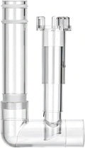 MiOYOOW Aquarium Surface Skimmer, Hanging Aquarium Oil Film Remover, Fish Tank Pipe Inflow/Outflow Filter Accessory for Aquarium Fish Plant Tank