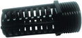 Lifegard Aquatics Threaded Suction Overflow Strainer for Fish Aquariums – High-Impact Resistant Black PVC – Space Saver Strainer to Extend Past the Bulkhead – Reduces Pump Damage – 2 Inch