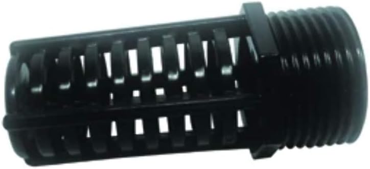 Lifegard Aquatics Threaded Suction Overflow Strainer for Fish Aquariums – High-Impact Resistant Black PVC – Space Saver Strainer to Extend Past the Bulkhead – Reduces Pump Damage – 2 Inch