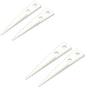 FEITA Pointed Ceramic Tips Replaceable Heat Resistance Heads for Ceramic Tweezers - White - 2 Pairs