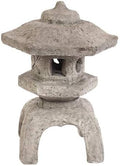 Medium 3-Piece Japanese Lantern – 22" H x 17" W x 17" D – Concrete Garden Statue – Outdoor Pagoda Decor – Heavy Stone Sculpture – Made in USA