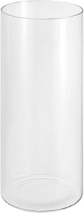 PATIKIL Clear Glass Cylinder Vase, 9.8" Tall and 3.9" Dia Tabletop Flowers Vase Floating Candle Holder Vase for Home Decor Wedding Centerpieces(59oz)