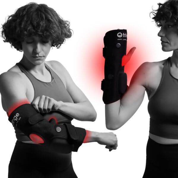 Fringe Red Light Therapy Wrap for Elbow, Knee, Foot & Ankle, Both Red 660nm and Infrared Light 850nm, 360 LED, Sports Recovery