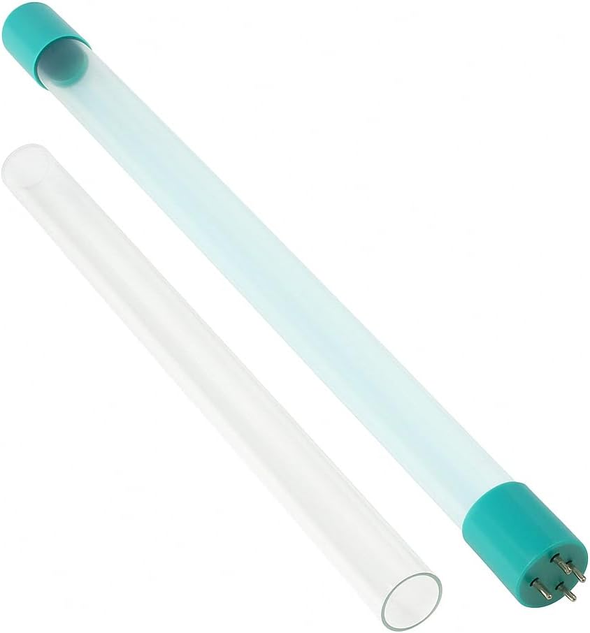 Kind Water UV Replacement Lamp & Quartz Sleeve – Fits E-1000 UV, E-2000 UV & E-3000 UV Whole House Systems – Annual Kit for UV Water Purification