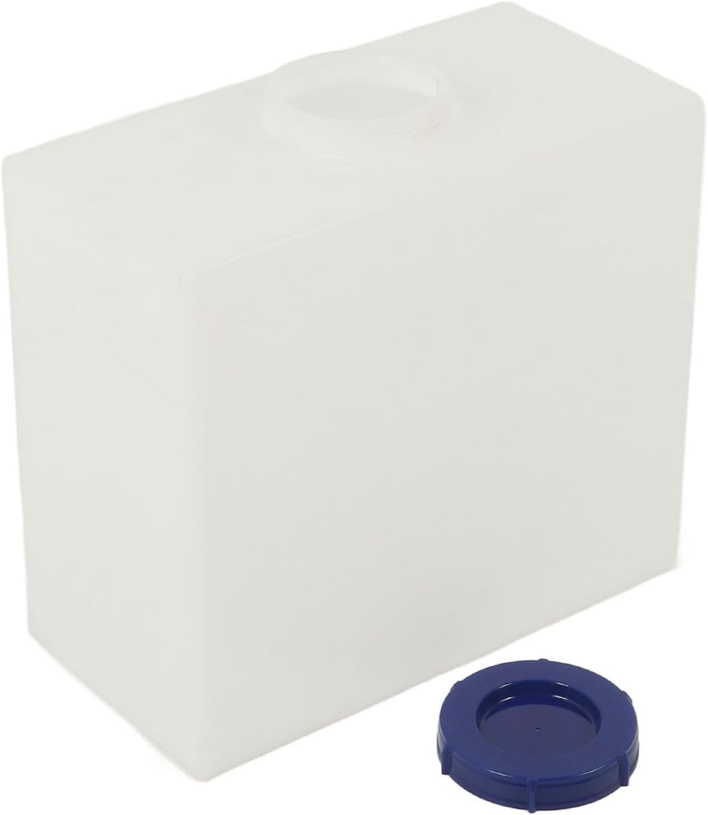 Asixxsix RV Fresh Water Tank, 7 Gallons Leak Proof Potable Water Storage Tank 100mm Inlet Port Diameter Cube Shape Water Plastic Storage for Campers Trailers Motorhomes RVs