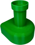Chatelet REEFSHAPE Pipe Design Aquarium Viewing Tunnel | Underground Fish & Shrimp Corner Hideout with Pipe Entrance | Made in USA (Green, Single Pipe)