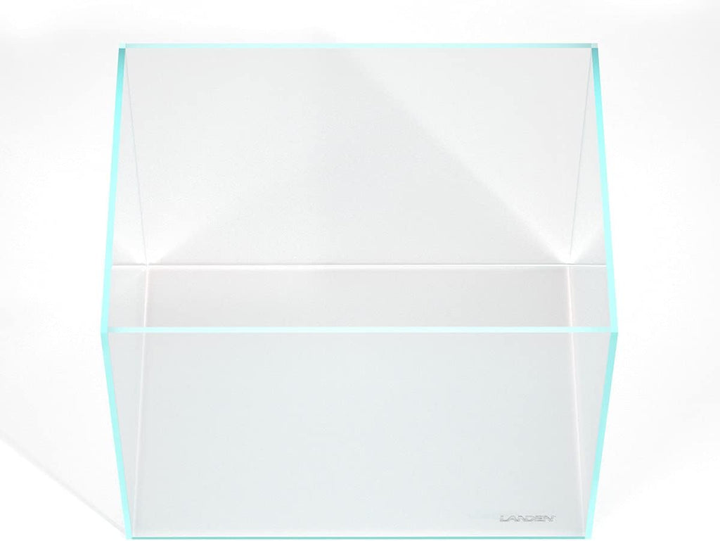 Landen 60H 30 Gallon Rimless Low Iron Aquarium Tank, 23.6" W × 17.7" D × 17.7" H (60cm x 45cm x 45cm) 8mm Thickness with Black Nano Foam Leveling mat Included
