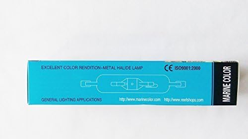 Marine Color 250W 14,000K HQI Double Ended Metal Halide Bulb FC2 Base High Intensity Aquarium Coral Reef Lamp