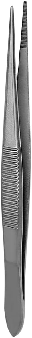 Splinter Forceps - Fine Point - Tweezers Stainless Steel Straight & Curved (Straight 4.50")