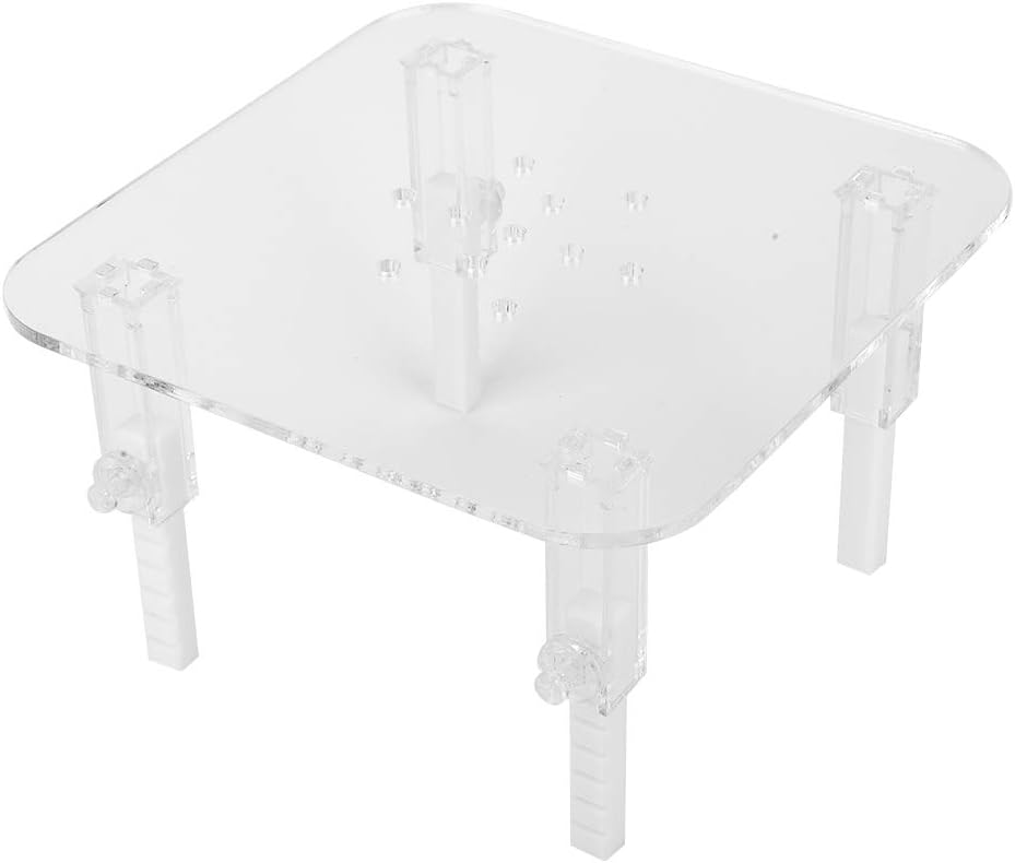 Hapivida Protein Skimmer Stand, Transparent Protein Separator Bracket Adjustable Height Acrylic Protein Skimmer Bracket Protein Separator Heightening Accessories for Aquarium Fish Tank