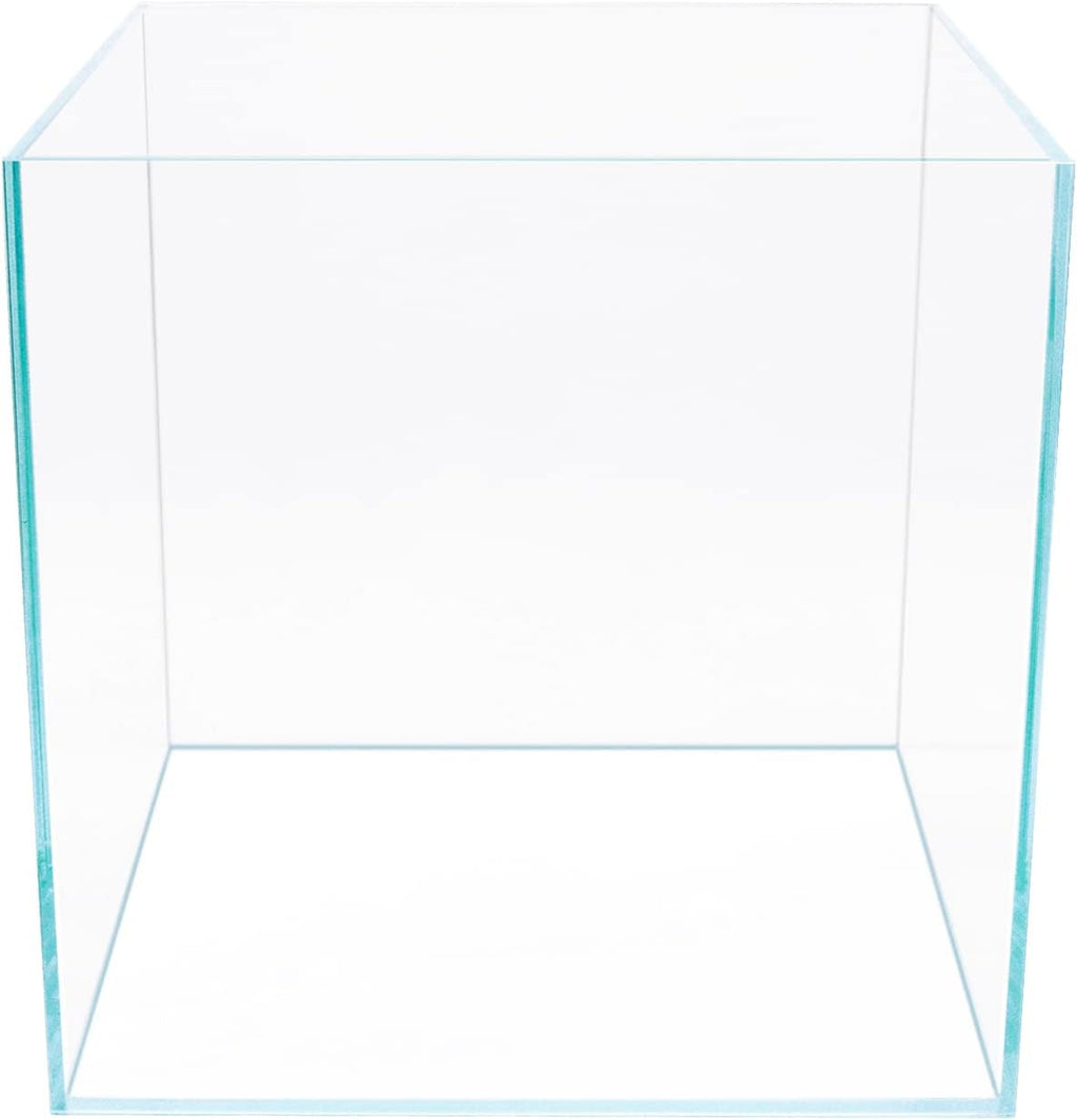 7Gal Ultra Clear Rimless Low Iron Glass Cubic Aquarium Tank (W11.81×D11.81×H11.81 inch(30x30x30cm)) 5mm Thickness Include Black Leveling Mat
